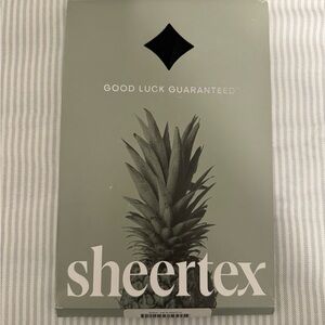 2 Pairs Sheertex Ultra Sheer thigh highs (Black, Size XL).